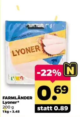 Netto FARMLÄNDER Lyoner* Angebot