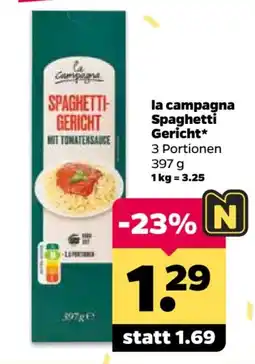 Netto la campagna Spaghetti Gericht Angebot