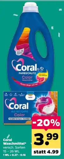 Netto Coral Waschmittel Angebot