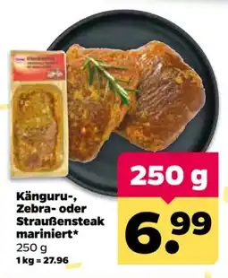 Netto Känguru-, Zebra- oder Straußensteak mariniert* Angebot