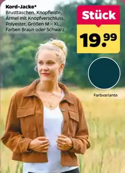 Netto Kord-Jacke Angebot