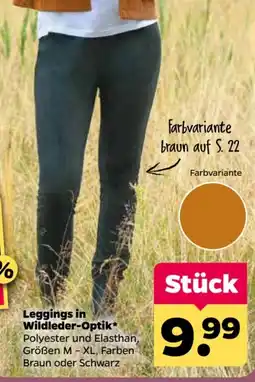 Netto Leggings in Wildleder-Optik Angebot
