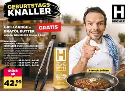 Netto HENSSSLERS Pfanne inkl. Grillzange & HENSSSLERS Bratöl mit Butter Angebot