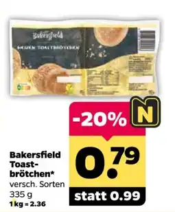Netto Bakersfield Toast-brötchen* Angebot