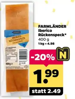 Netto FARMLÄNDER Iberico Rückenspeck* Angebot