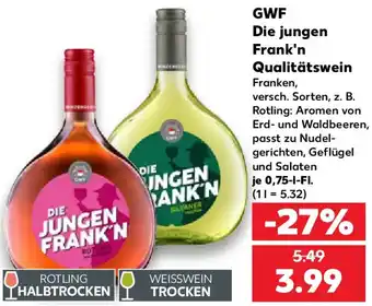 Kaufland GWF Die jungen Frank'n Qualitätswein Angebot