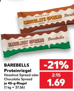 Kaufland BAREBELLS Proteinriegel Angebot