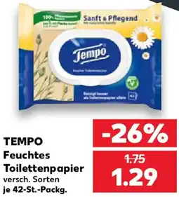Kaufland TEMPO Feuchtes Toilettenpapier Angebot