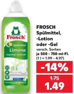 Kaufland FROSCH Spülmittel, Lotion oder Gel Angebot