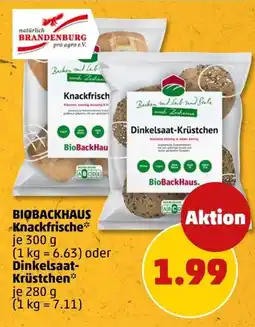 PENNY BioBackHaus Knackfrische oder Dinkelsaat-Krüstchen Angebot