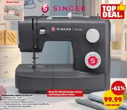 PENNY SINGER Nähmaschine SIMPLE 3223LG/GY Angebot