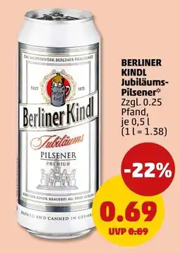PENNY Berliner Kindl Jubiläums-Pilsener Angebot