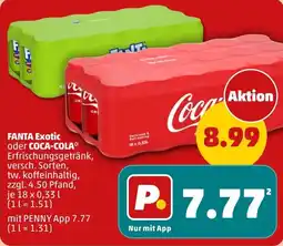 PENNY FANTA Exotic oder COCA-COLA Angebot