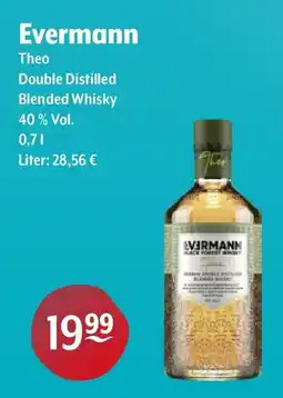 Getränke Hoffmann Evermann Theo Double Distilled Blended Whisky Angebot