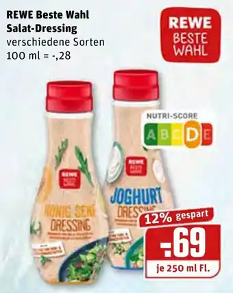 REWE Center Rewe Beste Wahl Salat Dressing 250ml Angebot