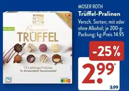 Aldi Süd MOSER ROTH Trüffel-Pralinen Angebot