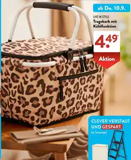 Aldi Süd LIVE IN STYLE Tragekorb mit Kühlfunktion Angebot