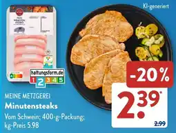Aldi Süd MEINE METZGEREI Minutensteaks Angebot
