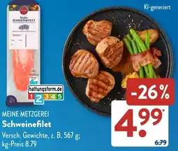 Aldi Süd MEINE METZGEREI Schweinefilet Angebot