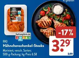 Aldi Süd BBQ Hähnchenschenkel-Steaks Angebot