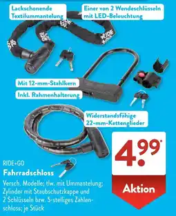 Aldi Süd RIDE+GO Fahrradschloss Angebot