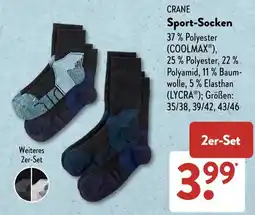 Aldi Süd CRANE Sport-Socken Angebot