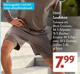 Aldi Süd CRANE Laufshirt Angebot