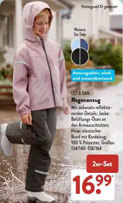 Aldi Süd LILY & DAN Regenanzug Angebot