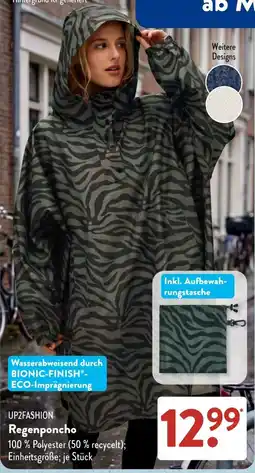 Aldi Süd UP2FASHION Regenponcho Angebot