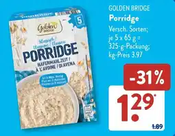 Aldi Süd Golden Bridge Porridge Angebot