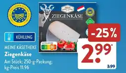 Aldi Süd MEINE KÄSETHEKE Ziegenkäse Angebot