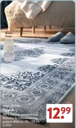 Aldi Süd HOME CREATION Teppich Angebot