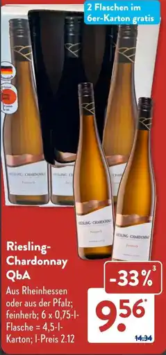 Aldi Süd Riesling-Chardonnay QbA Angebot