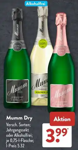Aldi Süd Mumm Dry Angebot