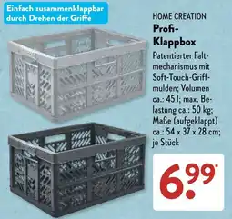 Aldi Süd HOME CREATION Profi-Klappbox Angebot