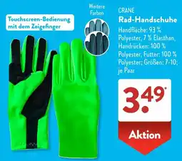 Aldi Süd CRANE Rad-Handschuhe Angebot