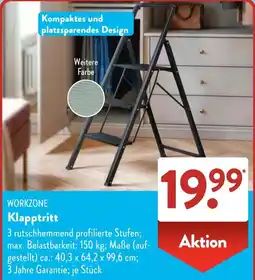 Aldi Süd WORKZONE Klapptritt Angebot