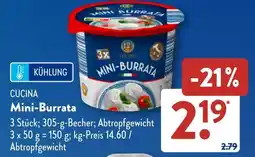 Aldi Süd CUCINA Mini-Burrata Angebot