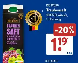 Aldi Süd RIO D'ORO Traubensaft Angebot