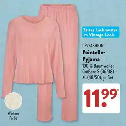 Aldi Süd UP2FASHION Pointelle-Pyjama Angebot