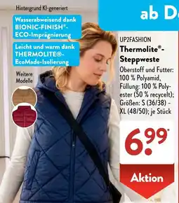 Aldi Süd UP2FASHION Thermolite-Steppweste Angebot