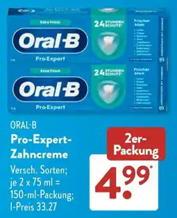 Aldi Süd Oral-B Pro-Expert-Zahncreme Angebot