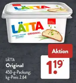Aldi Süd LÄTTA Original Angebot