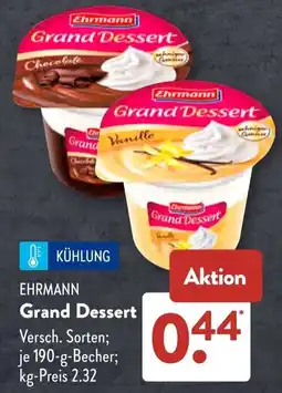 Aldi Süd Ehrmann Grand Dessert Angebot