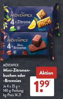 Aldi Süd MÖVENPICK Mini-Zitronenkuchen oder -Brownies Angebot
