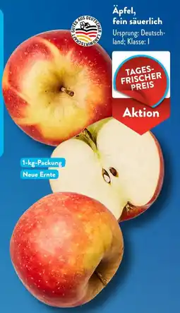 Aldi Süd Äpfel, fein säuerlich Angebot