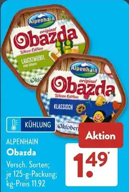 Aldi Süd Alpenhain Obazda Angebot