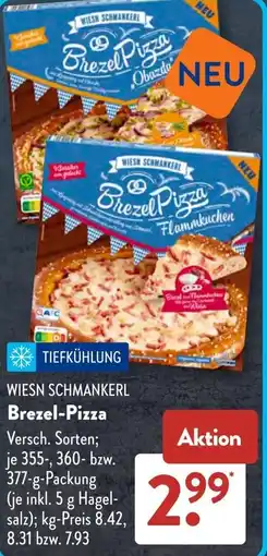 Aldi Süd WIESN SCHMANKERL Brezel-Pizza Angebot