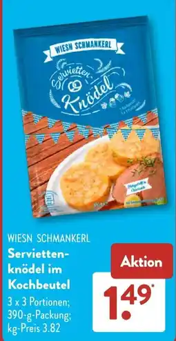Aldi Süd WIESN SCHMANKERL Servietten-Knödel Angebot