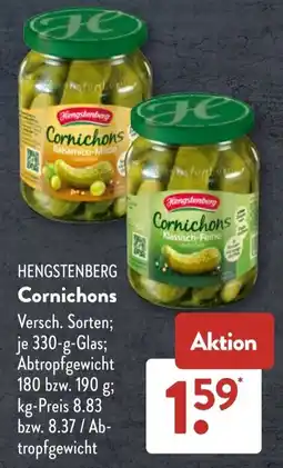 Aldi Süd Hengstenberg Cornichons Angebot